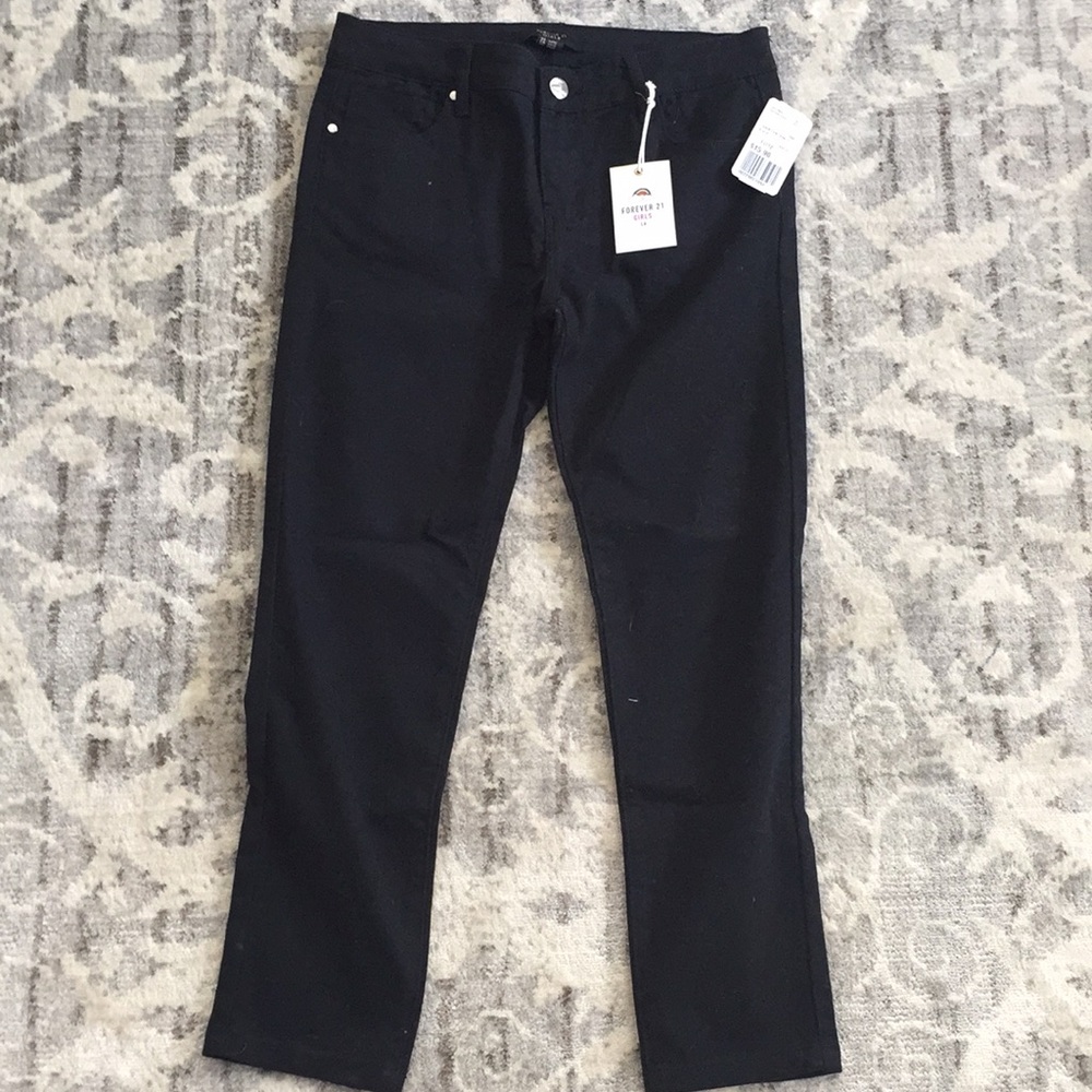 Forever 21 girls black jeans.